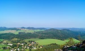 Papststein und Gohrisch vom Kleinen Zschirnstein