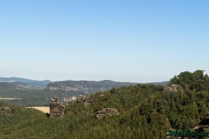 Papststein mit Hunskirche und Falkenstein